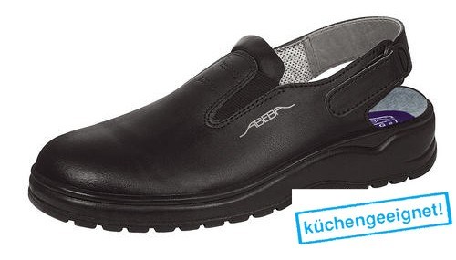 Arbeitsschuhe ABEBA 1035, schwarz, Clog, SB