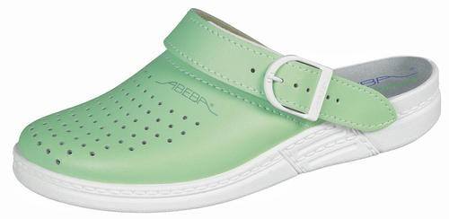 Arbeitsschuhe ABEBA 7090, mint, perforiert, Clog, OB