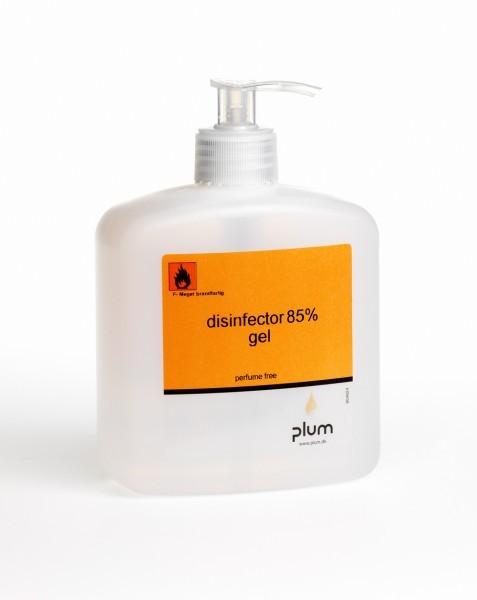 PLUM Disinfector 85% Desinfektionsgel für Händedesinfektion (VE = 15 x 600 ml Pumpflasche)