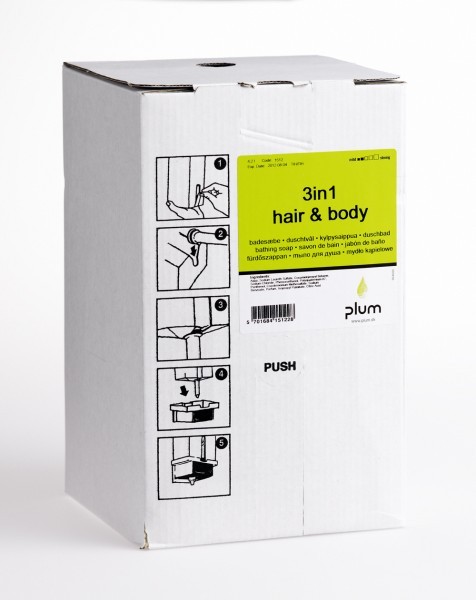 PLUM Shampoo NATURE Hair Body (VE = 3 x 4,2 L bag-in-box)
