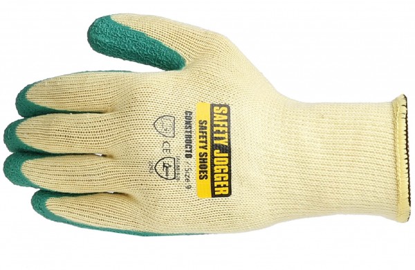 SAFETY JOGGER Handschuh CONSTRUCTO beige-gruen im 12er Pack