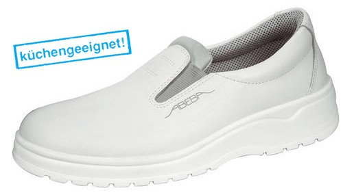 Arbeitsschuhe ABEBA 1032, weiß, Slipper, S2