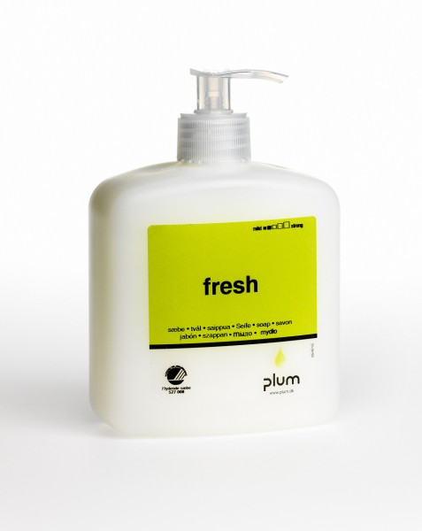 PLUM Cremeseife FRESH für das alltägliche Händewaschen (VE = 5 x 500 ml Pumpflasche)