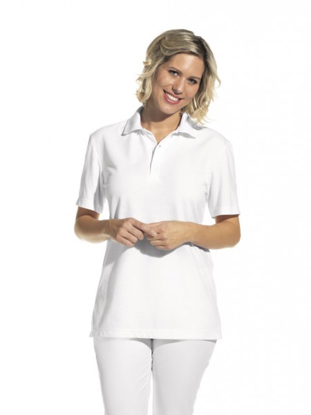 LEIBER Unisex Poloshirt, weiß