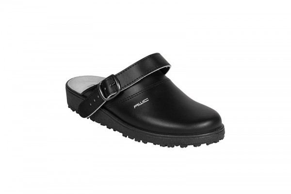 AWC, CLASSIC Sandale / Clog mit Fersenriemen, schwarz, 17000-02 / 18000-02, Berufsschuhe, SRC