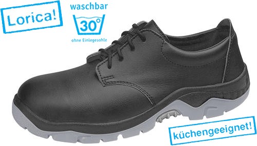 Arbeitsschuhe ABEBA 2136, schwarz, Schnürschuh, S2