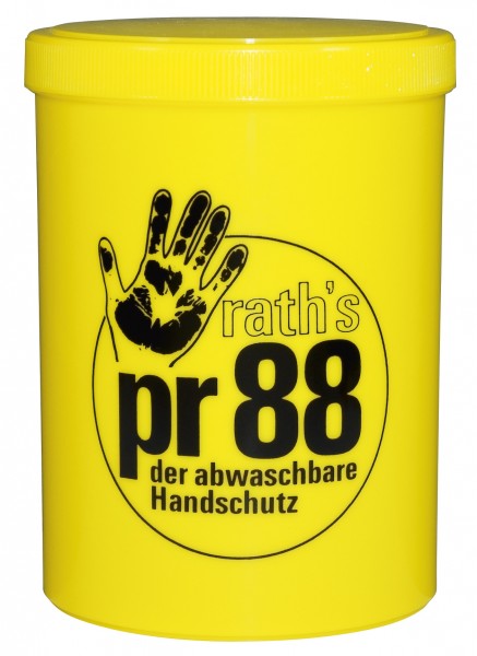 RATH´S Hautschutzcreme pr88, silikonfrei, für den öligen, fettigen Schmutzbereich VE = 12 x 1 L Dose