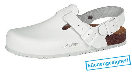 Arbeitsschuhe ABEBA 8040, weiß, Clog, OB