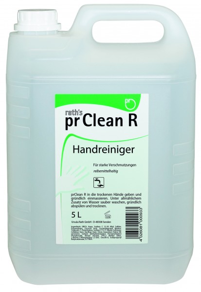 RATH´S Handreiniger pr Clean R mit PU-Reibemittel, f. starke Verschmutzungen VE = 4 x 5,0 L Kanister