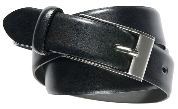 GREIFF Damen-Eindorn-Ledergürtel, Style 1930, schwarz