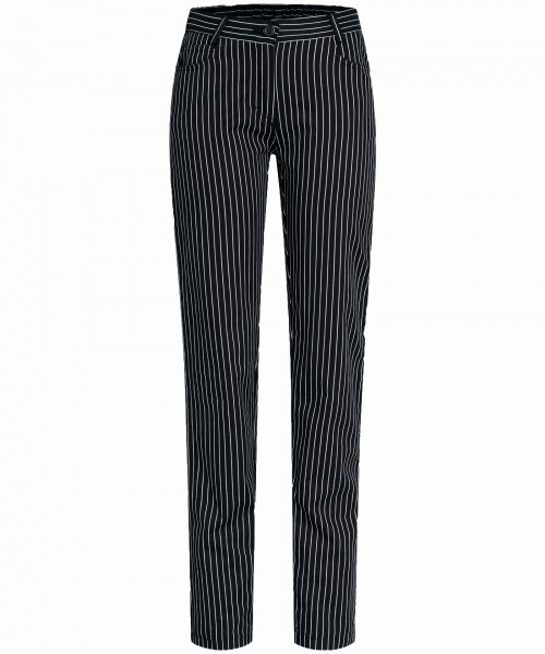 GREIFF Damen Koch-/ Bäckerhose, Style 5319, schwarz / weiß gestreift