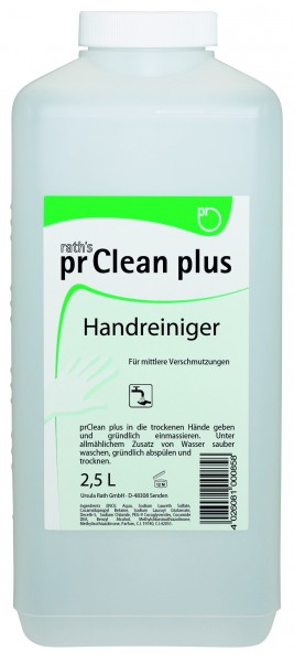 RATH´S Handreiniger pr Clean plus für mittlere Verschmutzungen (VE = 6 x 2,5 L Flasche)