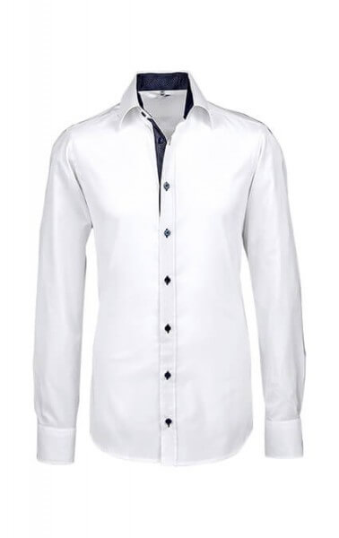 GREIFF Herrenhemd Modern Style 66891, langer Arm, in Weiß-blau
