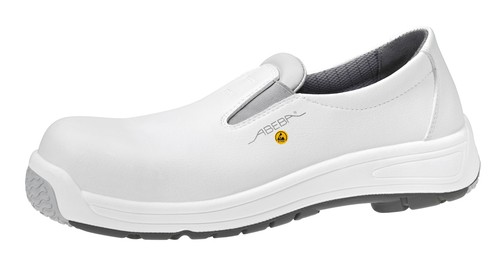 Arbeitsschuhe ABEBA 31392, ESD, weiß, Slipper, S2