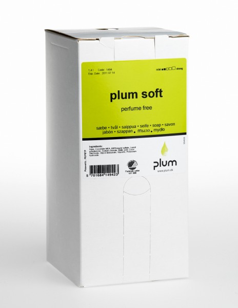 PLUM Cremeseife Plum Soft für leichte Verschmutzungen (VE = 8 x 1,4 L bag-in-box)
