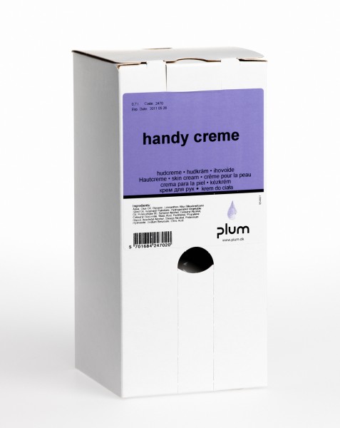 PLUM Hautpflegecreme HANDY CREME für trockene und empfindliche Haut (VE = 8 x 0,7 L bag-in-box)