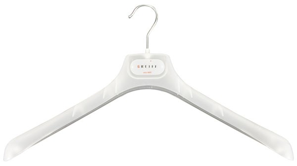 GREIFF 10er-Pack Kleiderbügel Blazer, Style LJ38, transparent