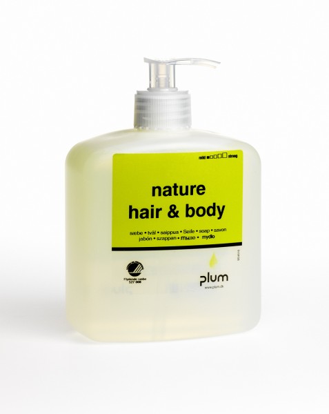 PLUM Shampoo NATURE Hair Body (VE = 5 x 500 ml Pumpflasche)