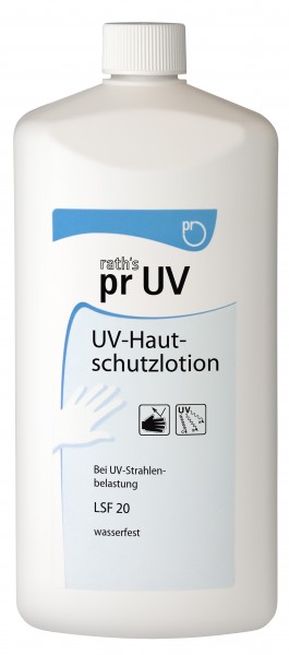 RATH´S Hautschutzlotion pr UV - Schutz vor UVA-, UVB u. UVC-Strahlung (VE = 10 x 1,0 L Flasche)