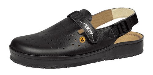 Arbeitsschuhe ABEBA 4075, ESD, schwarz, Clog, OB