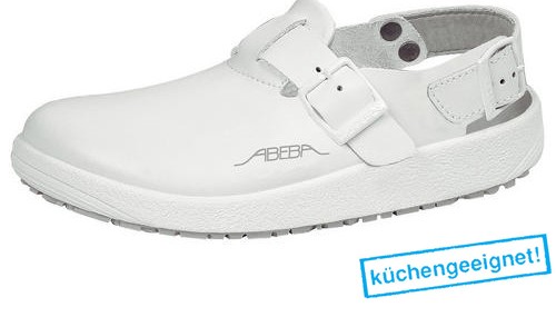 Arbeitsschuhe ABEBA 9100, weiß, Clog, OB