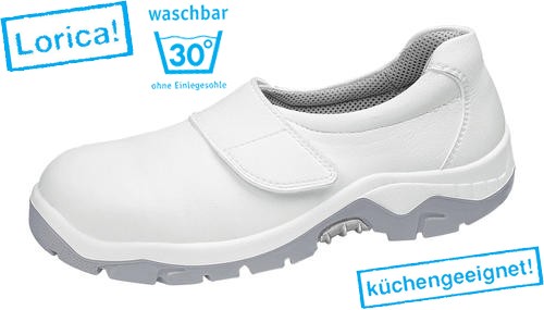 Arbeitsschuhe ABEBA 2130, weiß, Slipper, S2