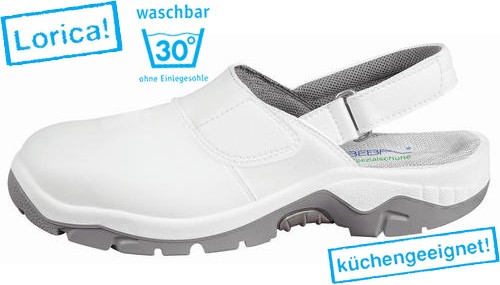 Arbeitsschuhe ABEBA 2120, weiß, Clog, SB