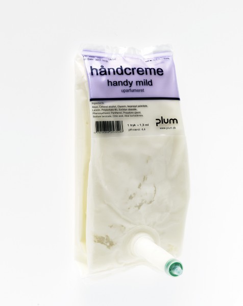 PLUM Hautpflegecreme HANDY MILD für normale und trockene Haut (VE = 12 x 0,5 L PE-Beutel)