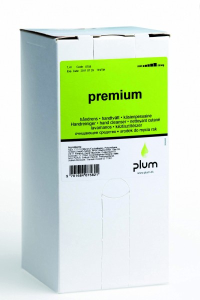 PLUM Handreiniger PREMIUM (VE = 8 x 1,4 L bag-in-box)