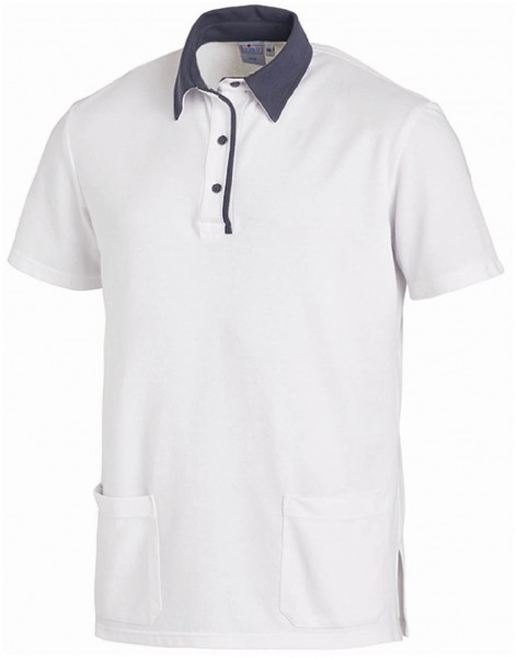 LEIBER Unisex Poloshirt 1/2 Arm, 08-2743 in weiss